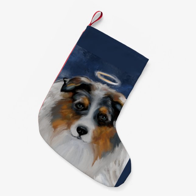 Australian Shepherd Liten Julstrumpa (Framsidan (Hängande))