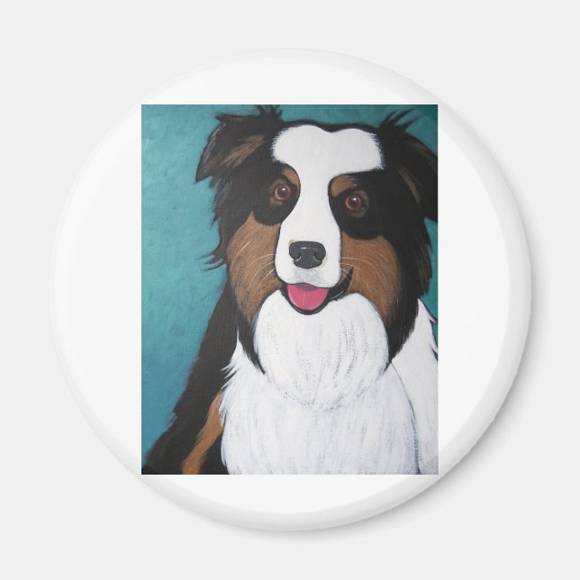 Australian shepherd magnet (Framsidan)