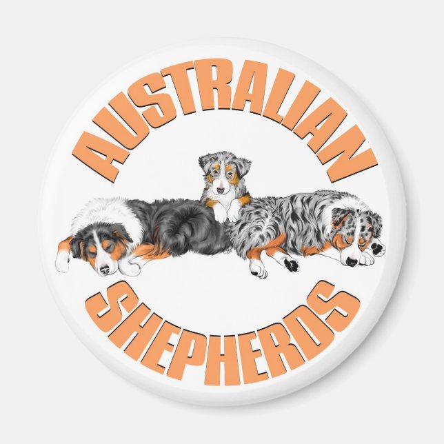 Australian shepherd Magnet (Framsidan)