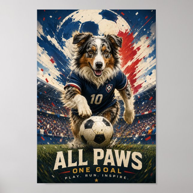 Australian Shepherd Måljakten Poster (Framsidan)