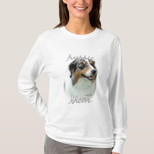 AUSTRALIAN SHEPHERD MAMMA 2 T SHIRT (Framsida)