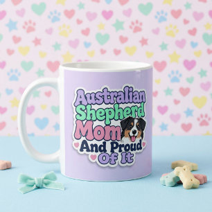 Australian Shepherd Mamma och stolt Kaffemugg
