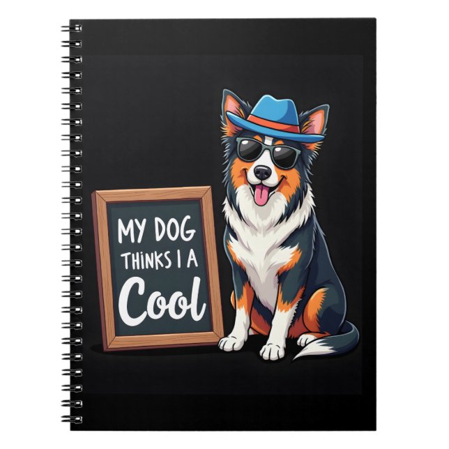 Australian shepherd min Hund tror att jag är Coola Anteckningsbok (Framsidan)