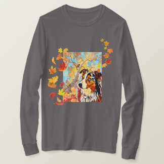 Australian Shepherd & Monarkfjärilar T-Shirt