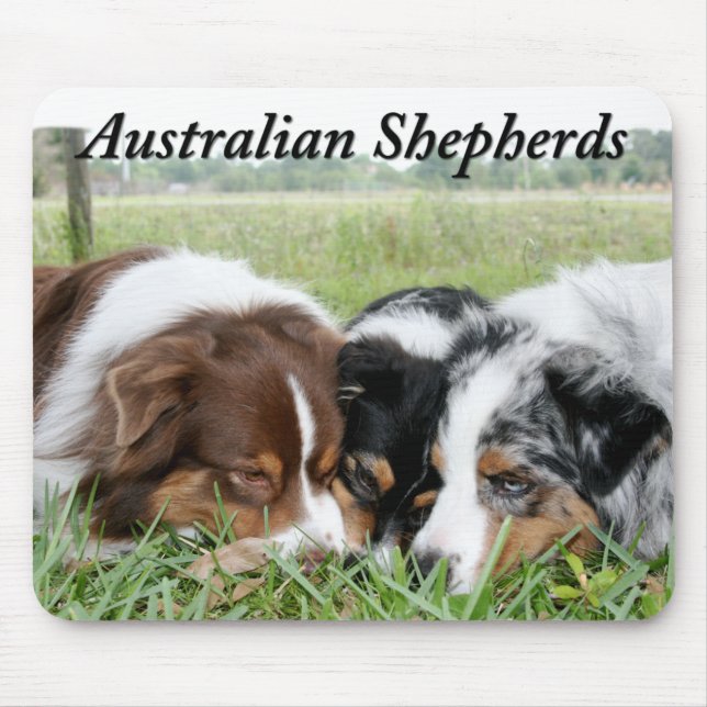 Australian shepherd Mousepad Musmatta (Framsidan)