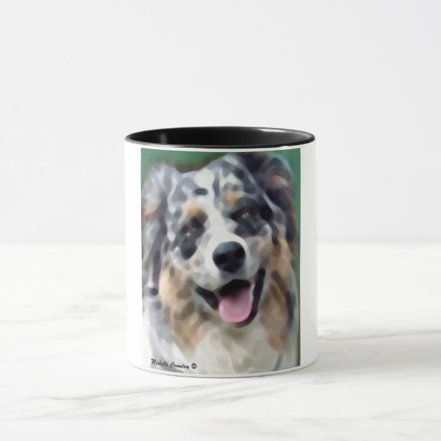australian shepherd mugg (Center)