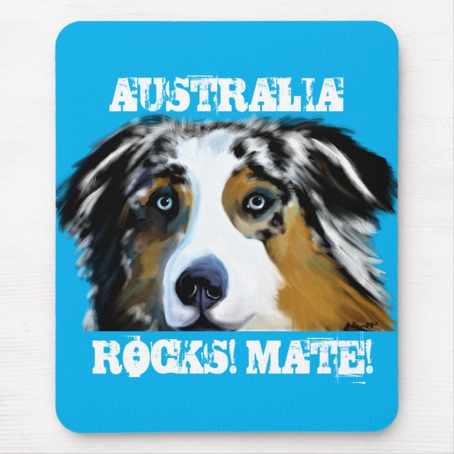 AUSTRALIAN SHEPHERD MUSMATTA (Framsidan)