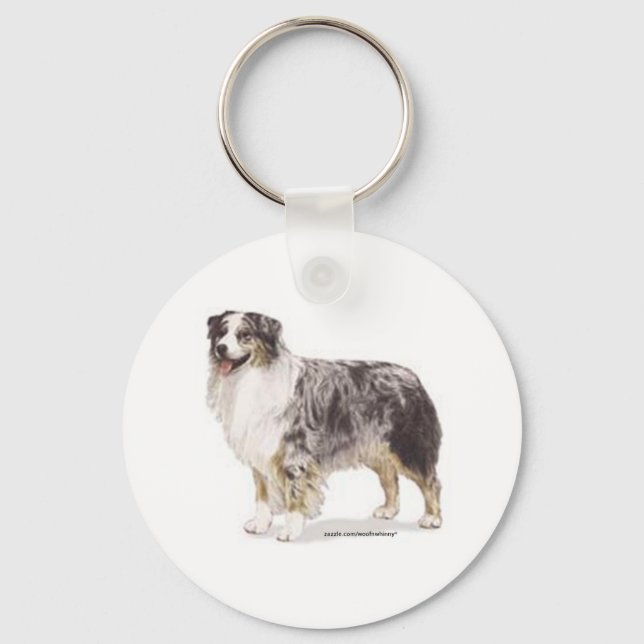 Australian shepherd nyckelring (Framsida)