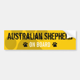 Australian shepherd ombord bildekal