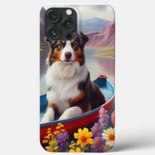 Australian shepherd på Paddle: en scen Äventyr