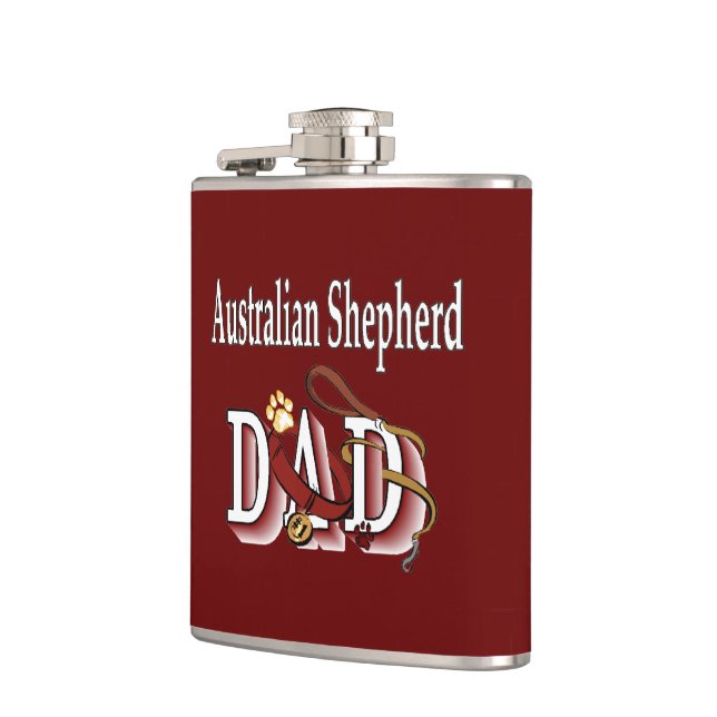 australian shepherd pappa-gåvor fickplunta (Vänster)