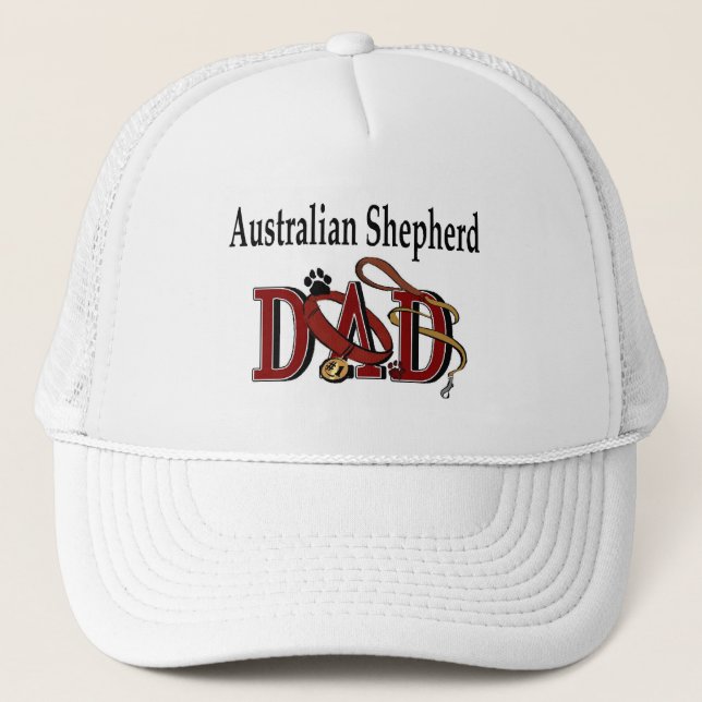 Australian shepherd Pappa Hat Truckerkeps (Framsida)