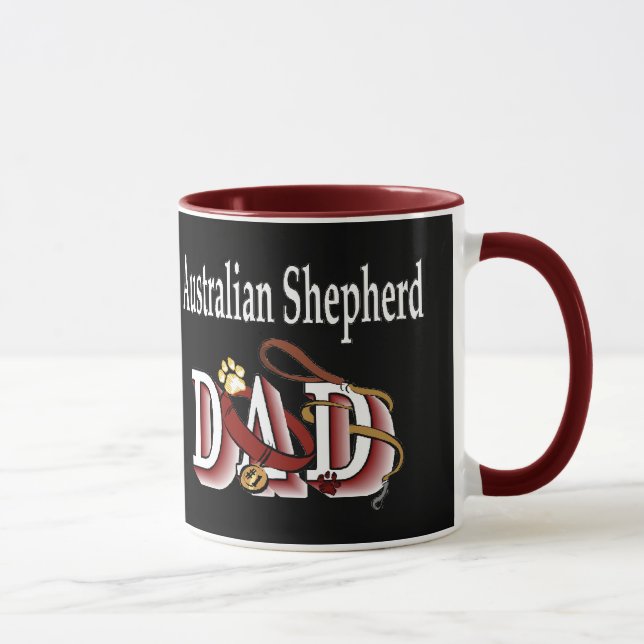 Australian shepherd Pappa Mugg (Höger)