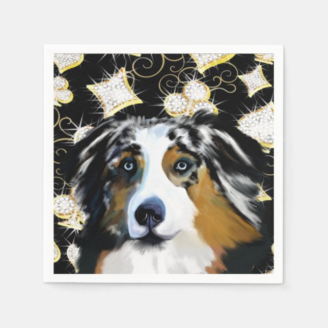 Australian Shepherd   Pappersservett (Framsidan)