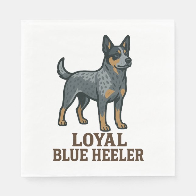 Australian Shepherd Pappersservett (Framsidan)