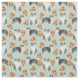 Australian shepherd pizzakväv, söt hund design tyg