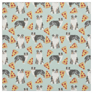 Australian shepherd pizzakväv, söt hund design tyg