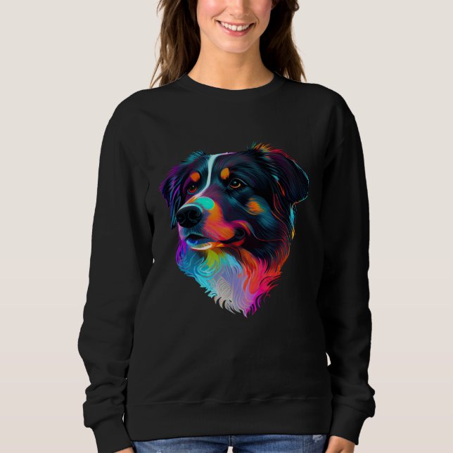 Australian Shepherd Pop Australian Shepherd T Shirt (Framsida)