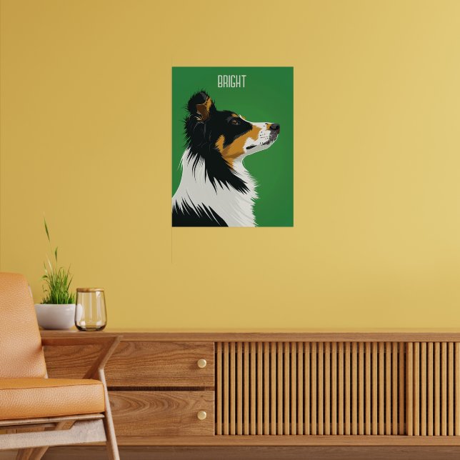 Australian shepherd poster (Vardagsrum 2)