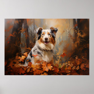 Australian shepherd poster