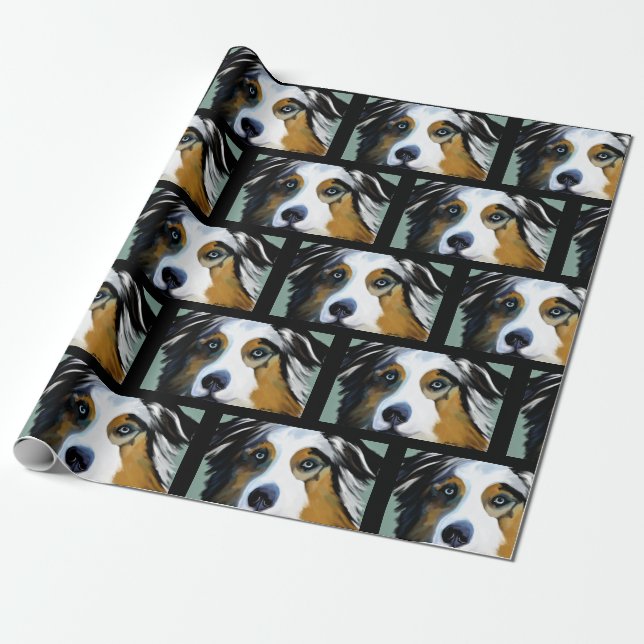 AUSTRALIAN SHEPHERD PRESENTPAPPER (Utrullad)
