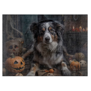 Australian Shepherd Pumpak Halloween Skräckinjagan