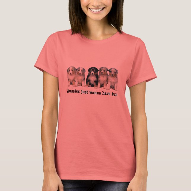 Australian shepherd Puppies Dam Shirt Tröja (Framsida)