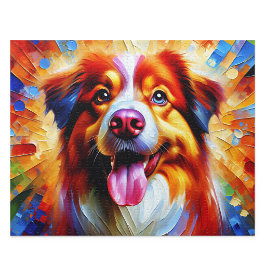 Australian Shepherd Pussel: Röd Aussie Pussel