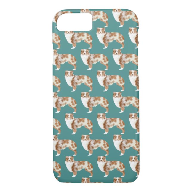 Australian shepherd Red Merle iphone case Case-Mate iPhone Skal (Baksida)