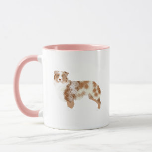 Australian shepherd Red Merle Mugg