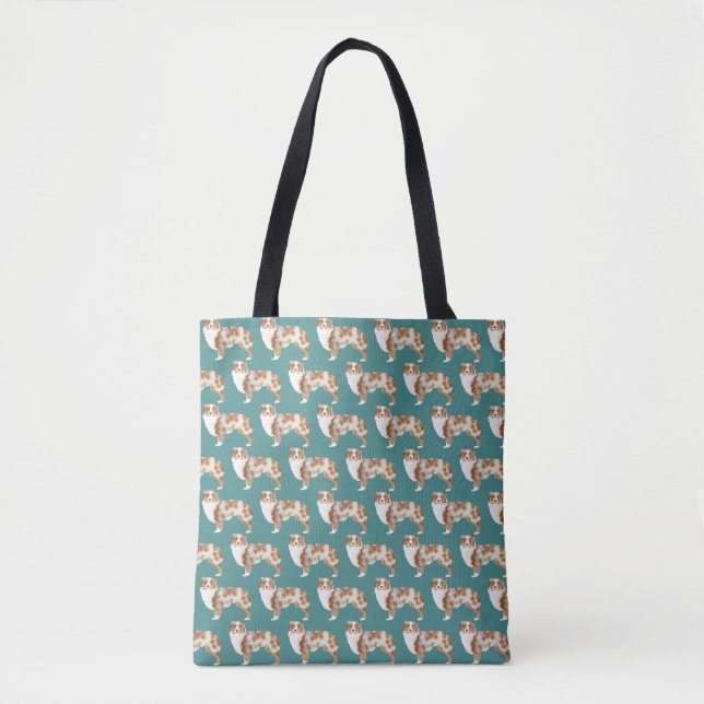 Australian shepherd Red Merle Toit Bag Tygkasse (Framsida)