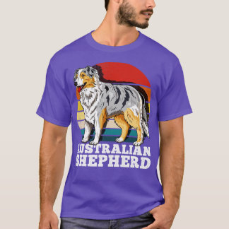 Australian shepherd Retro T Shirt