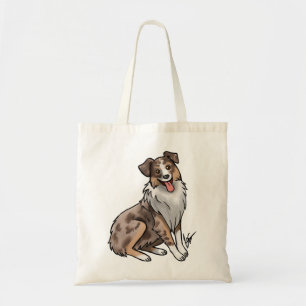 Australian shepherd - Röd merle Tygkasse
