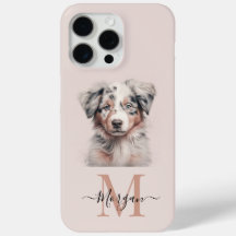 Australian shepherd rosa iPhone 15 Pro Max fodral