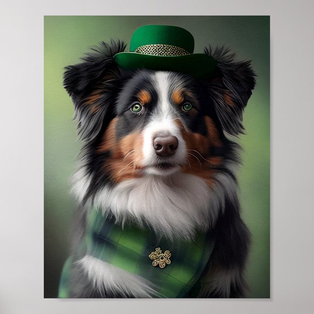 australian shepherd saint patrick poster (Framsidan)