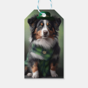 australian shepherd saint patrick presentetikett