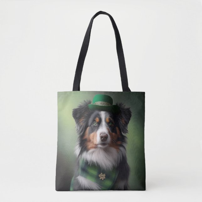 australian shepherd saint patrick tygkasse (Framsida)