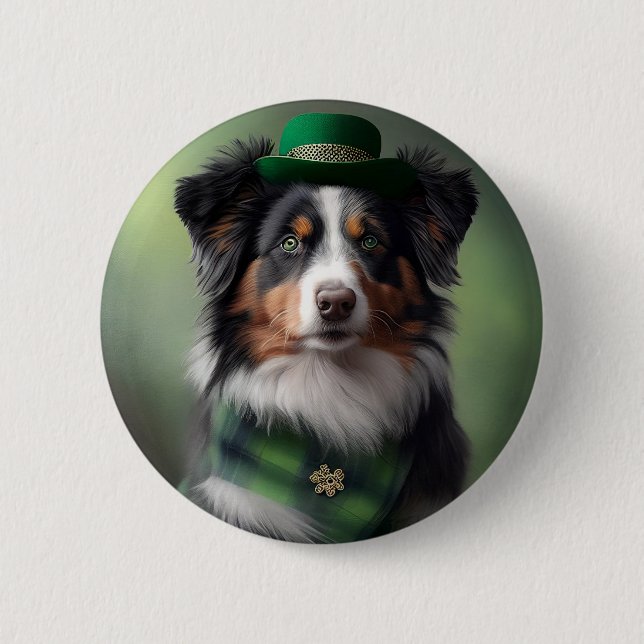 australian shepherd sankt patrick knapp (Framsida)