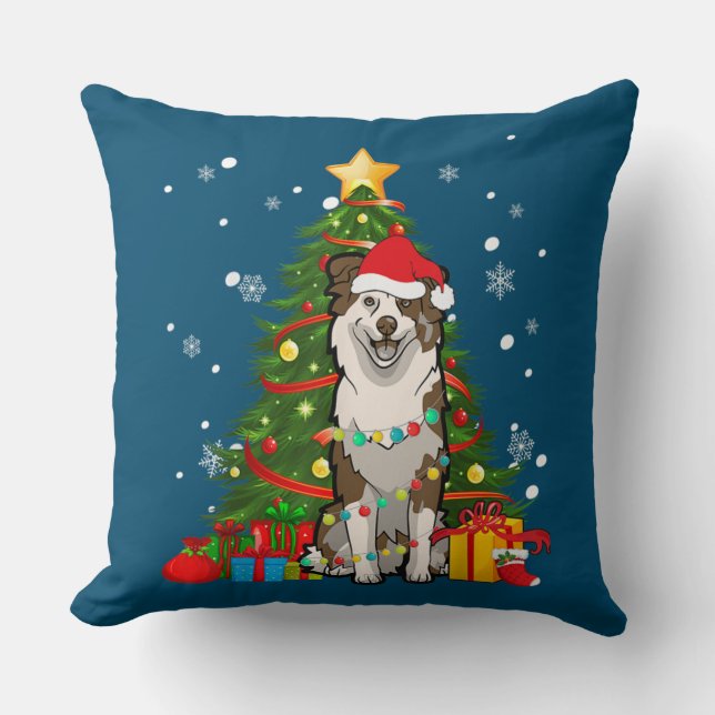 Australian shepherd Santa Julgran Light Kudde (Framsida)