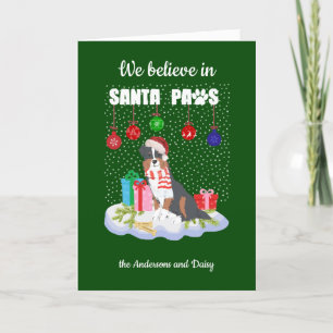 Australian shepherd Santa Tassar jul Helgkort