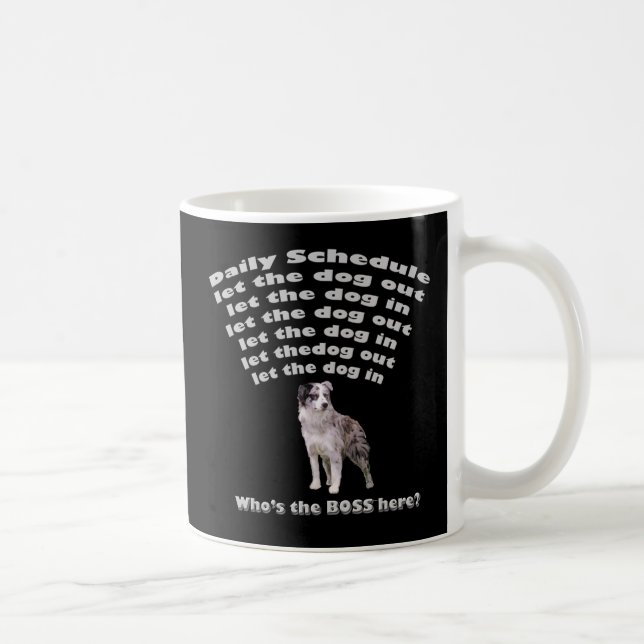 Australian shepherd-schema kaffemugg (Höger)