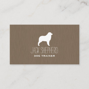 Australian shepherd Silhouette Hund aveln Visitkort