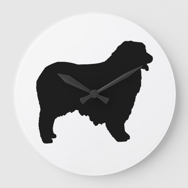 Australian shepherd silo stor klocka (Framsida)