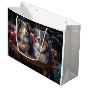 Australian shepherd Snowy Sleigh-juldekretet