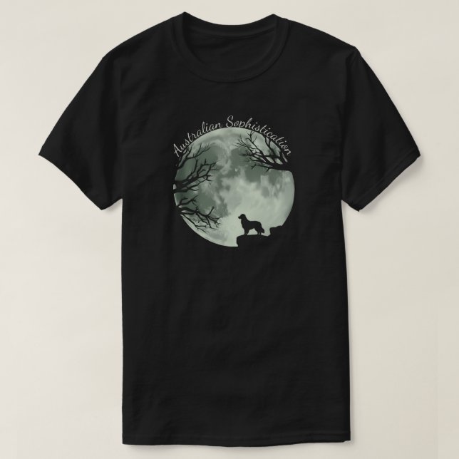 Australian Shepherd Sofistikering T-Shirt (Design framsida)