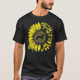 Australian shepherd Solros med Tass Aussie Hund T Shirt
