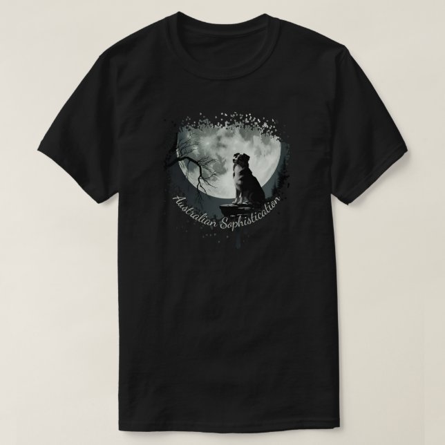 Australian Shepherd Sophistication T Shirt (Design framsida)