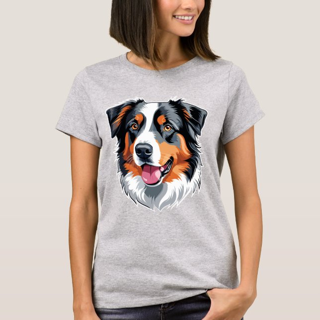 Australian shepherd t shirt (Framsida)