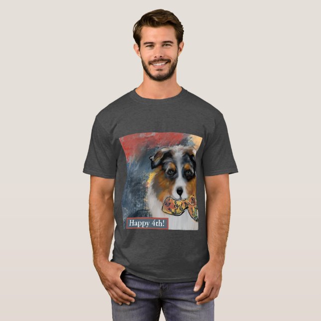 Australian shepherd t shirt (Hel framsida)