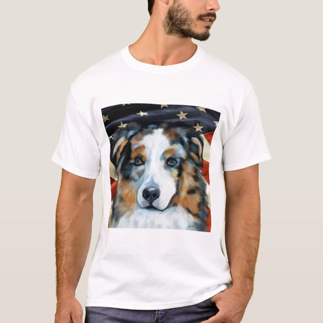 Australian shepherd t shirt (Framsida)